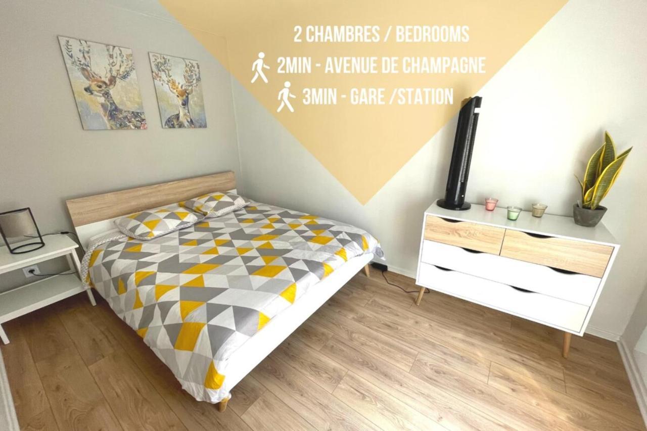 UN BOUCHON POUR 4 Proche gare Centre Ville Épernay Esterno foto
